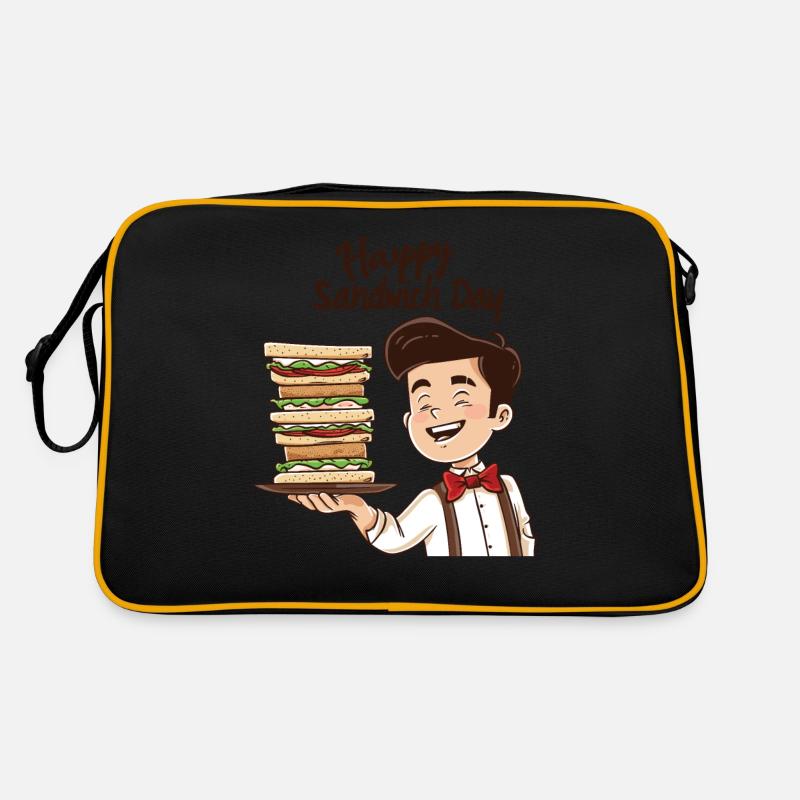 Sandwich Sandwich Snack Célébration Sac Retro