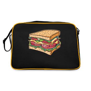 Sandwich Day Snack Celebration Sandwich - Retro Tasche - Schwarz/Gold - Hinten
