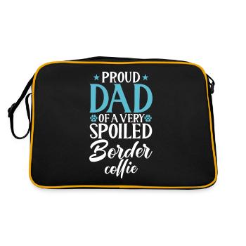 Cadeaux Border Collie - Sac Retro - noir/or - Dos