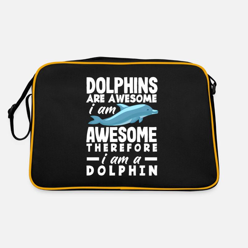 Dolphins are great, I'm great, so I'm Retro Bag