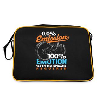 0.0% Emission 100% Emotion Bike Lovers - Retro Bag - black/gold - Back