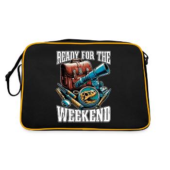 Fossil Hunter Ready For The Weekend Geologist - Retro Bag - black/gold - Back