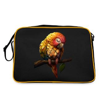 Perroquet - Sac Retro - noir/or - Dos