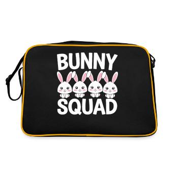 Bunnies Groups Design Bunnies Squad - Sac Retro - noir/or - Dos