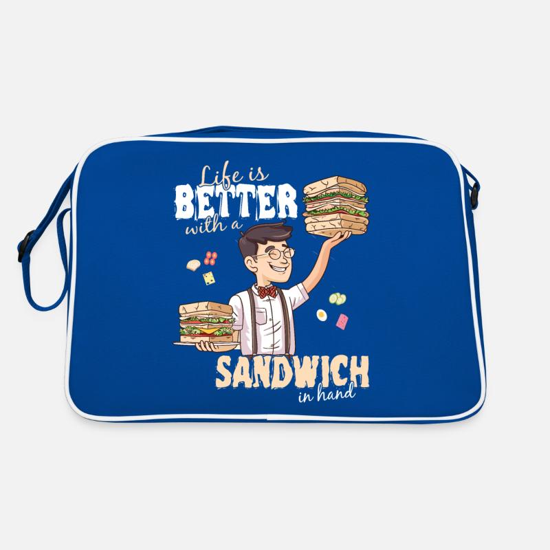 Sandwich Sandwich Snack Célébration Sac Retro