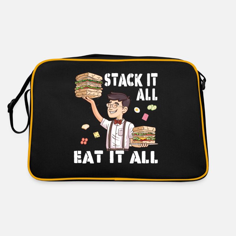 Sandwich Sandwich Snack Célébration Sac Retro