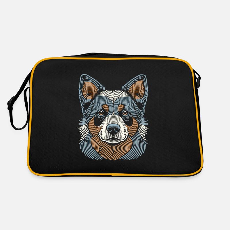 Empreinte digitale de chien de bovin australien Sac Retro