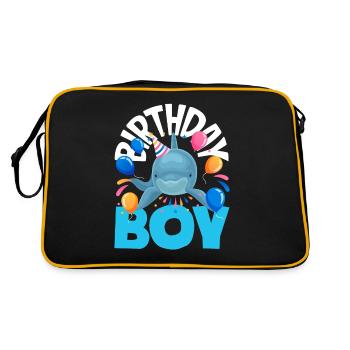 Dauphin - Enfant d’anniversaire - Sac Retro - noir/or - Dos