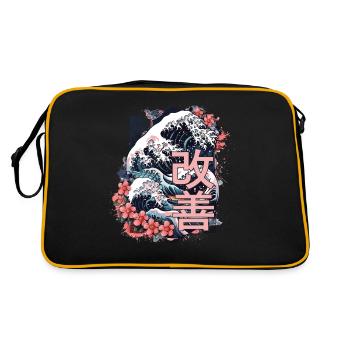 Hiragana Katakana Kaizen-methode Kaizen - Sac Retro - noir/or - Dos