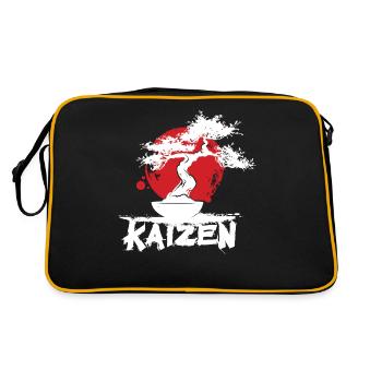 Hiragana Katakana Kaizen-methode Kaizen - Sac Retro - noir/or - Dos