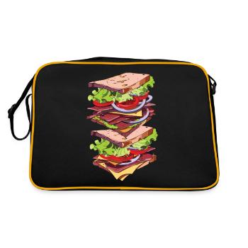 Sandwich Day Snack Celebration Sandwich - Retro Tasche - Schwarz/Gold - Hinten
