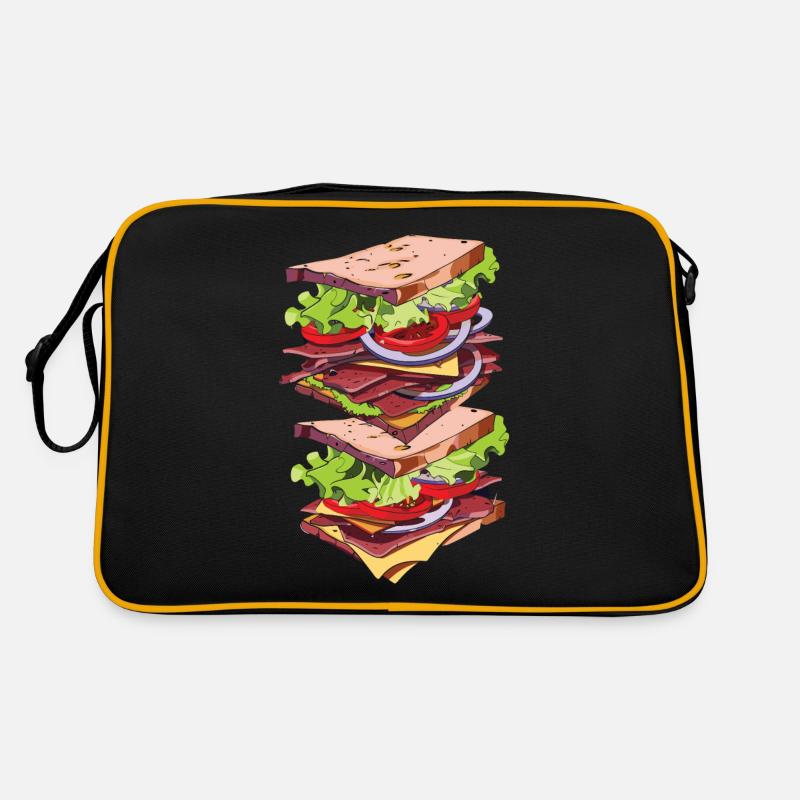 Sandwich Sandwich Snack Célébration Sac Retro
