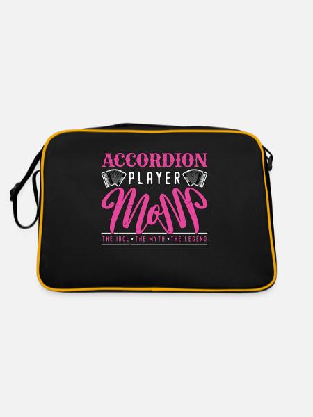 Accordéoniste Maman L’idole La mélomane - Sac Retro - noir/or - Dos