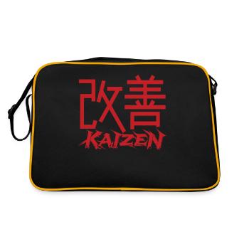 Hiragana Katakana Kaizen-methode Kaizen - Sac Retro - noir/or - Dos