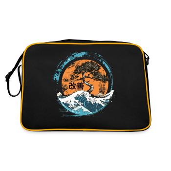 Hiragana Katakana Kaizen-methode Kaizen - Sac Retro - noir/or - Dos