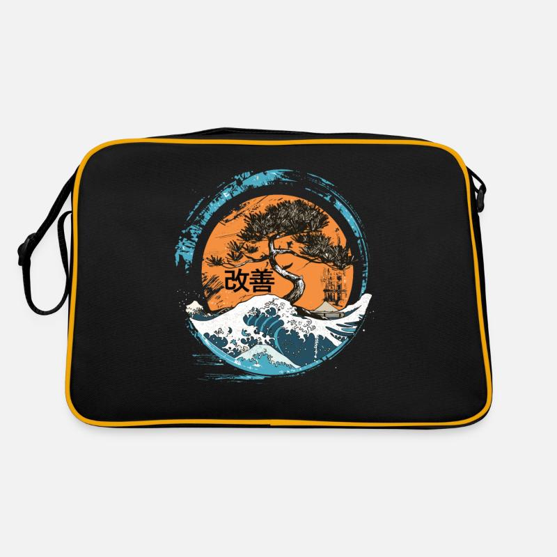 Hiragana Katakana Kaizen-methode Kaizen Retro Tasche