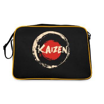 Hiragana Katakana Kaizen-methode Kaizen - Sac Retro - noir/or - Dos