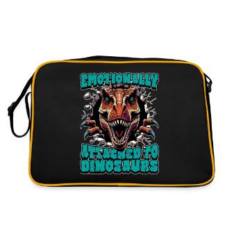 Paleontology Emotionally Attached Fossil Collector - Retro Bag - black/gold - Back