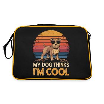 Yorkshire Terrier Yorkie Propriétaire de chien Cool - Sac Retro - noir/or - Dos