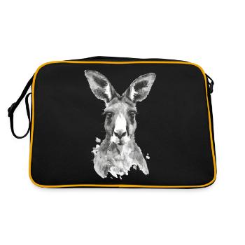 Kangourou - Sac Retro - noir/or - Dos