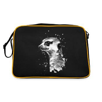 Meerkat - Retro Bag - black/gold - Back