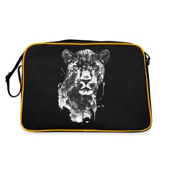 Panthère - Sac Retro - noir/or - Dos