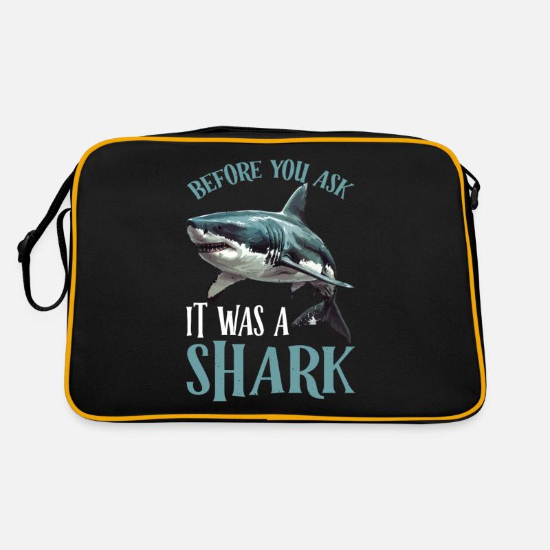 Before You Ask It Was A Shark 2 Retro Tasche