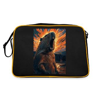 Capybara - Sac Retro - noir/or - Dos