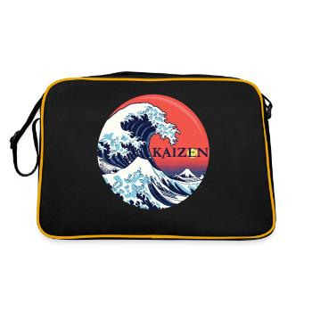 Hiragana Katakana Kaizen-methode Kaizen - Sac Retro - noir/or - Dos