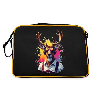 Festin Costume Cerf avec écouteurs Lunettes de soleil - Sac Retro - noir/or - Dos