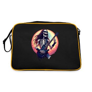 Heavy Metal Skeleton lunettes de soleil casque en pop - Sac Retro - noir/or - Dos