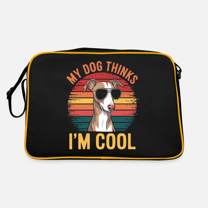 Whippet Mein Hund Denkt Das Ich Cool Bin Retro Tasche