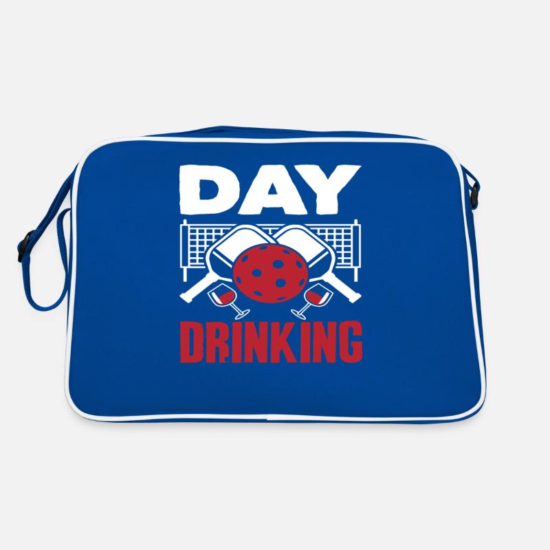 Day Drinking Pickleball Fun Retro Bag