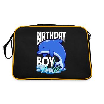 Dauphin - Enfant d’anniversaire - Sac Retro - noir/or - Dos