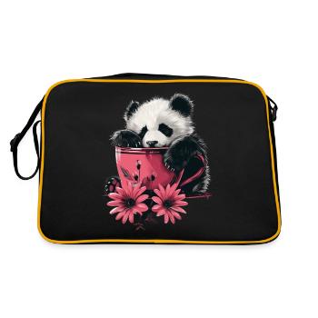 Panda - Sac Retro - noir/or - Dos