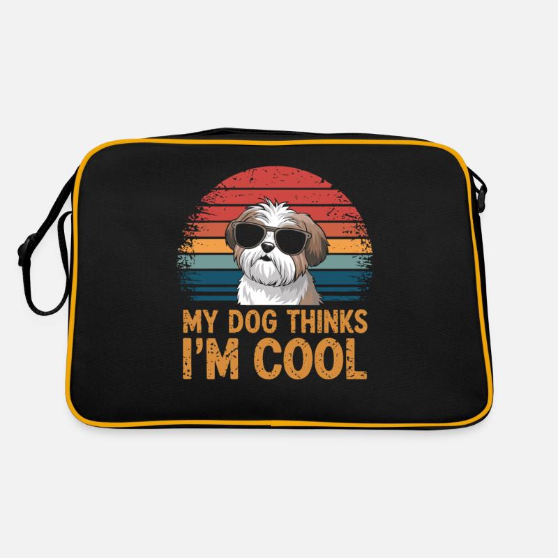 Shi Shitzu Mein Hund Denkt Das Ich Cool Bin Retro Tasche