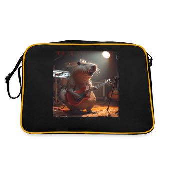 Capybara - Sac Retro - noir/or - Dos