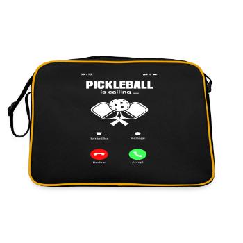 Le pickleball appelle les amateurs de sport design - Sac Retro - noir/or - Dos