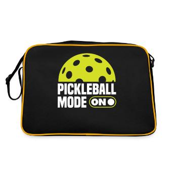 Mode pickleball activé pour les amateurs de sport - Sac Retro - noir/or - Dos