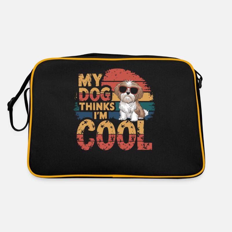 Shi Shitzu Mein Hund Denkt Das Ich Cool Bin Retro Tasche