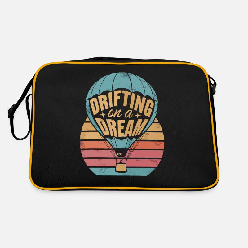 Heißluftballon Inspiration Zitat Drifting On A Retro Tasche
