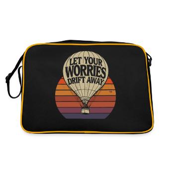 Laissez vos soucis s’envoler Montgolfière - Sac Retro - noir/or - Dos