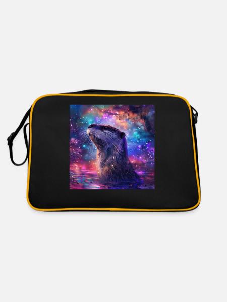 Otter - Retro Bag - black/gold - Back
