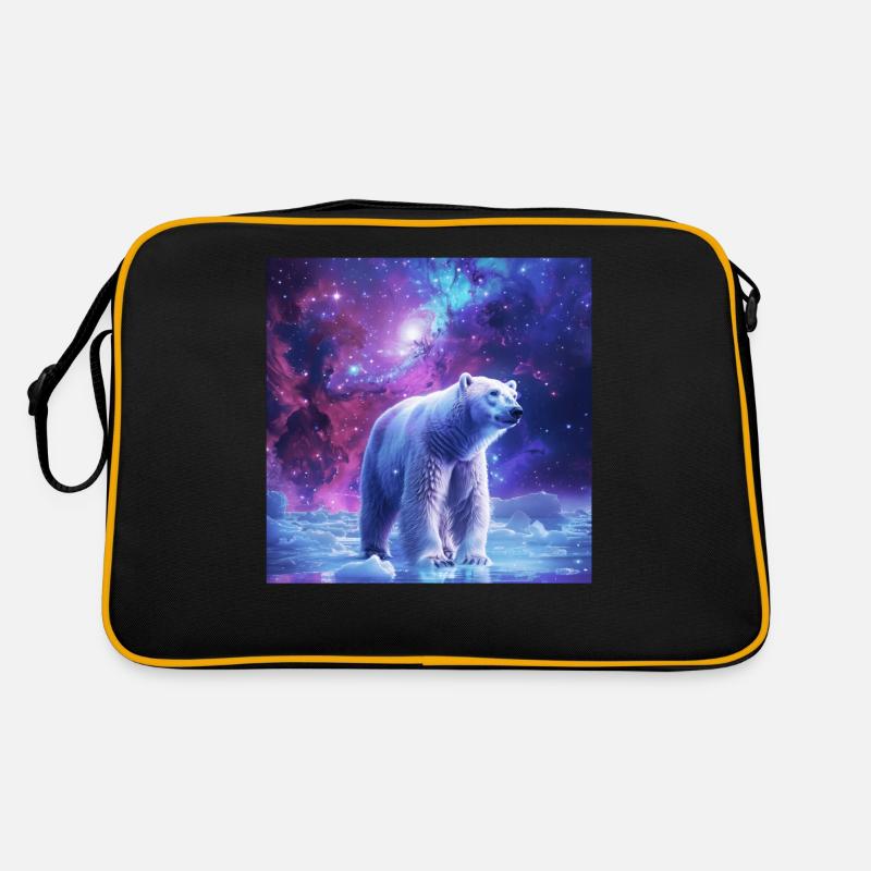 Eisbär - Retro Tasche - Schwarz/Gold