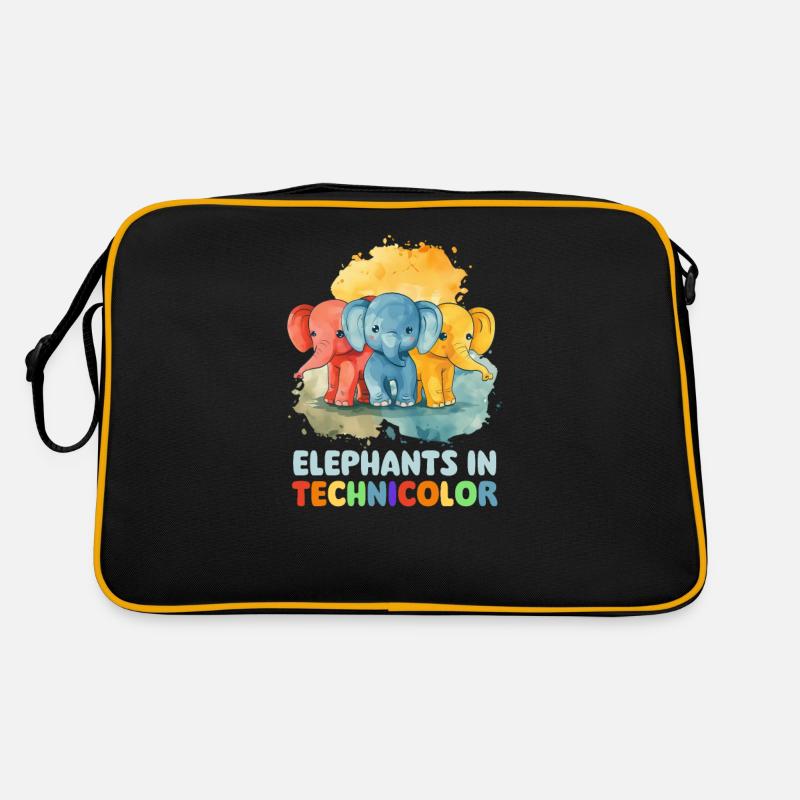 Éléphant Eléphant En Technicolor Sac Retro