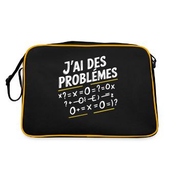 Maths Humor I Have Math Problems - Retro Bag - black/gold - Back