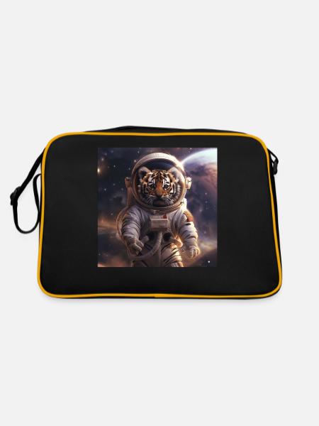 Tiger - Retro Bag - black/gold - Back