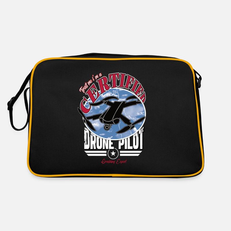 Capitaine certifié de pilote de drone d’hélicoptère Sac Retro