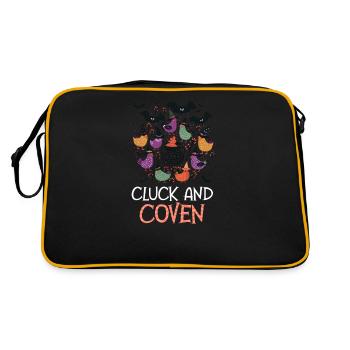 Halloween Poulet Cluck Et Coven - Sac Retro - noir/or - Dos