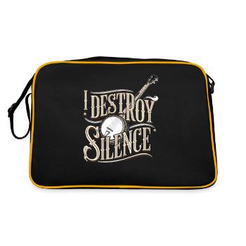 Banjo - Retro Tasche - Schwarz/Gold - Hinten